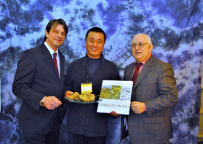 Con Nobu Matsuhisa (Restaurant "Nobu” New York), Carlo Cerrato (Presidente “Rai Torino”)